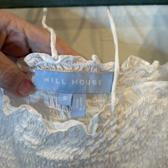 HILL HOUSE SMOCKED TOP SIZE SMALL 100% lyocell - Picture 7 of 7